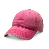CHOK.LIDS Everyday Vintage Baseball Cap for Men and Women Unisex Adjustable Lightweight Polo Style Curved Brim (Vintage Hot Pink